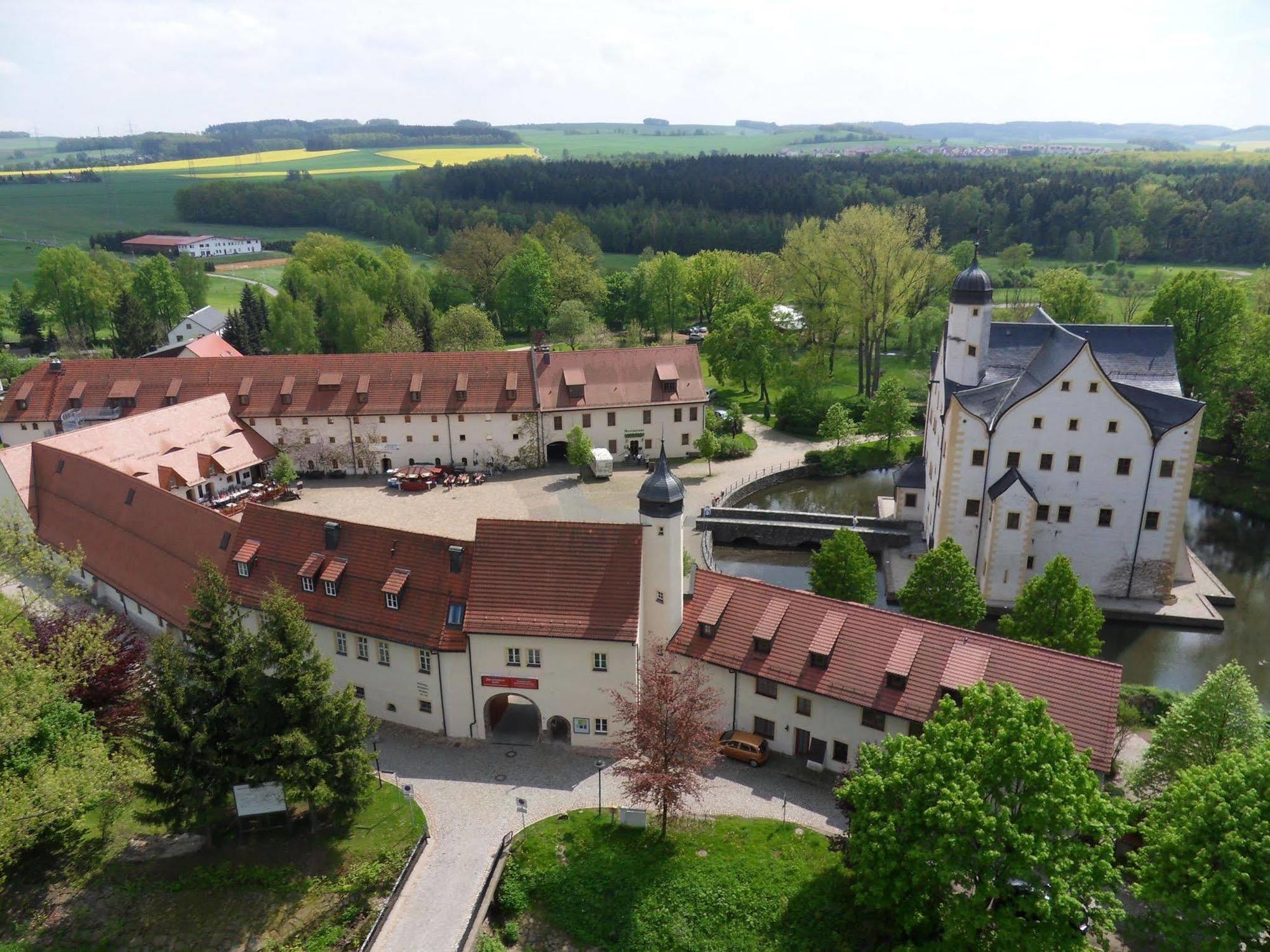 Schlosshotel Klaffenbach Chemnitz Exterior foto